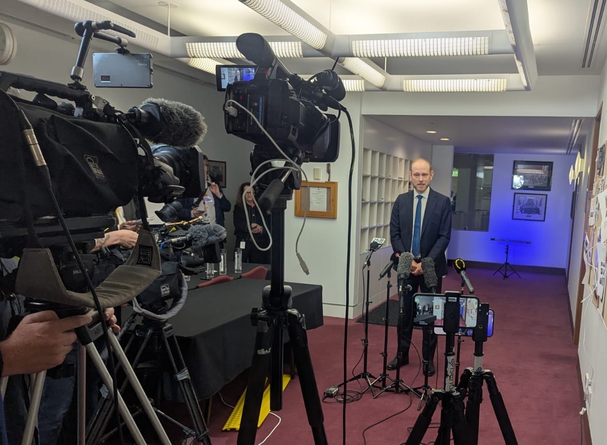 Tom Symondson at Press Gallery, Parliament House